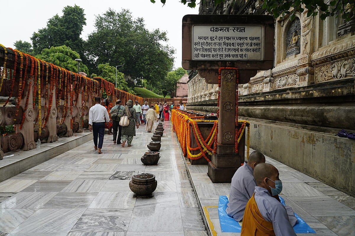 Chakraman Lotus structure Mahabodhi temple Bodh Gaya
