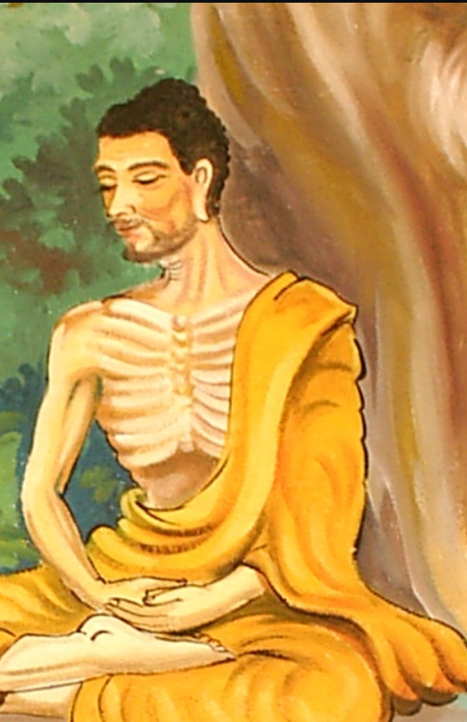 Ascetic Siddharth Gautam in bodh gaya meditating for seven years