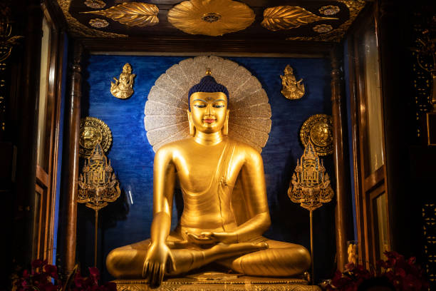 Bhumi Sparsh Mudra, Mahabodhi Temple Bodh Gaya , Bihar, India